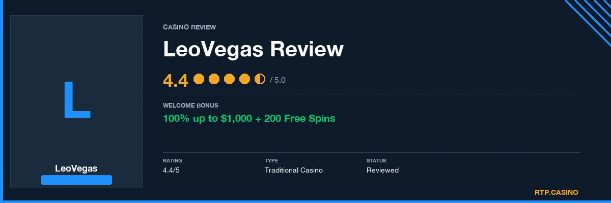 LeoVegas Casino Review 2026