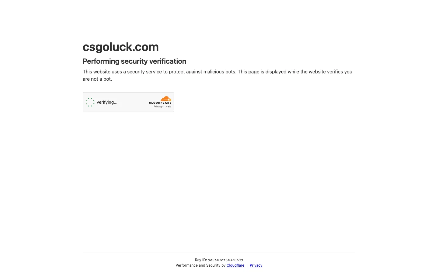 CSGO Luck homepage
